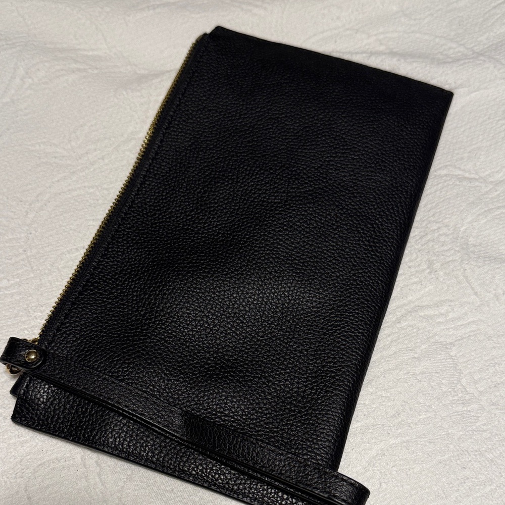 Michael Kors Black Pebbled Wristlet - Picture 2 of 4